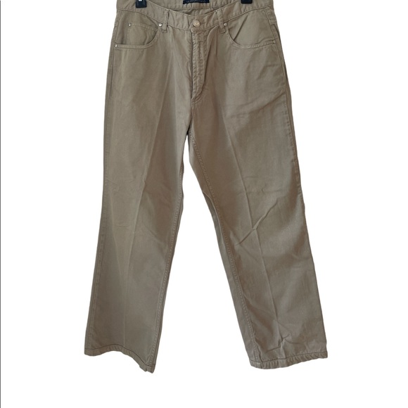 Valentino Beige Tan Nude Jeans Pants sz 12 (34) Like NEW Classic Designer Lux - Picture 4 of 17